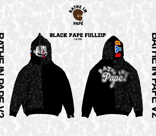 Black pape full zip "by dineral"